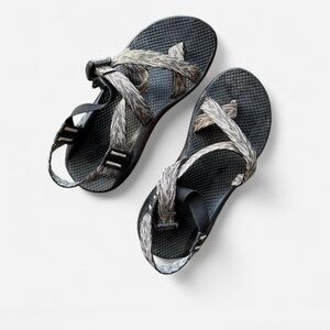 CHACO Black and Cream Sandals